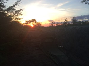Stealth camp sunset